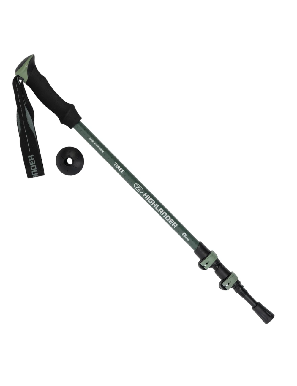 Highlander wandelstokken (set) Tiree Fast-Lock - Groen