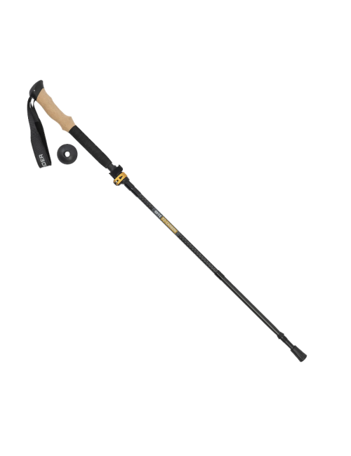 Highlander walking stick (single) Skye FZ Carbon 5-piece foldable-Black