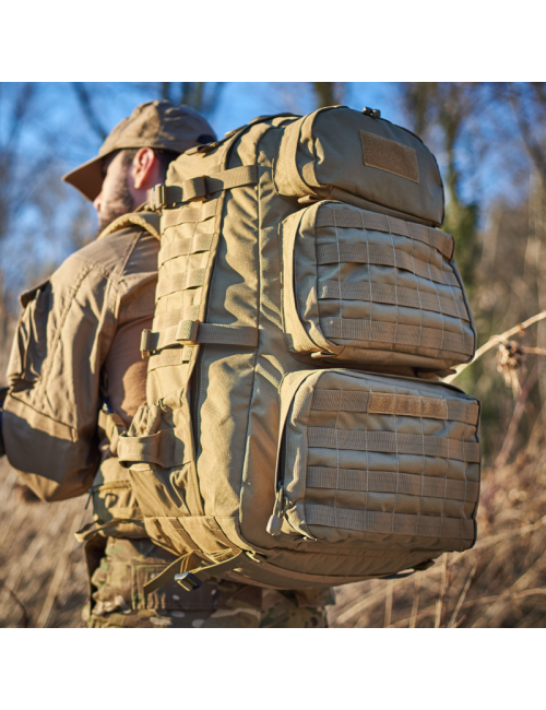 Defcon 5 rugzak Ares modulair backpack 50 liter - Coyote Tan - Bruin