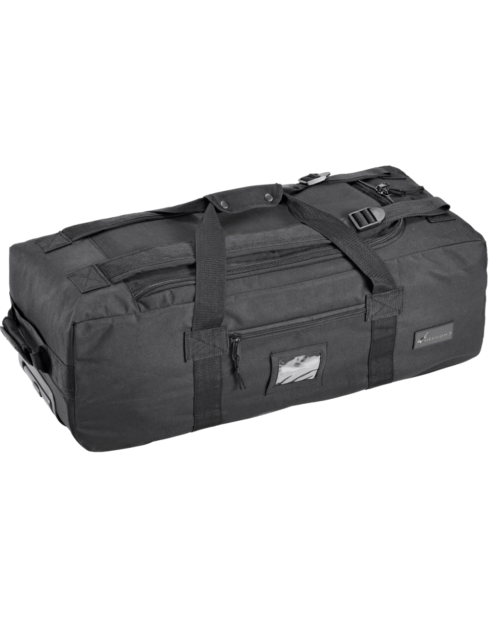 Defcon 5 Reisetasche Trolley Reisetasche mit Schultergurten - 70 Liter - Schwarz