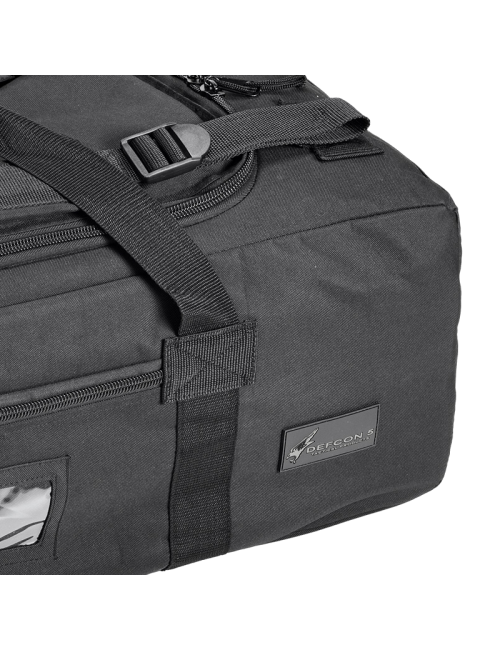 Bolsa de viaje Defcon 5 Bolsa de viaje con ruedas y correas para los hombros - 70 litros-Negro