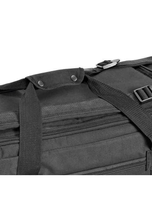 Bolsa de viaje Defcon 5 Bolsa de viaje con ruedas y correas para los hombros - 70 litros-Negro