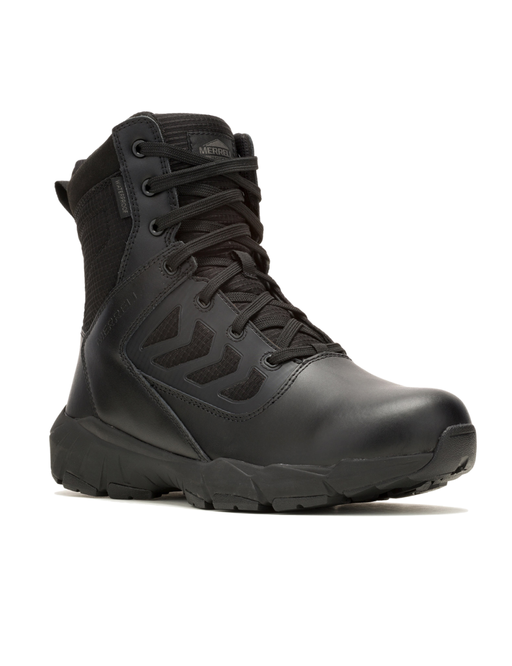 Merrell wandelschoen Fullbench Tactical "8 Side zip WP - Zwart