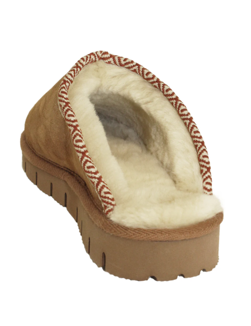 Pantoufle Texelana en peau de mouton Premium Slipper Edge - Brown