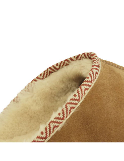 Texelana Pantoffel Schafsfell Premium Slipper Edge - Braun