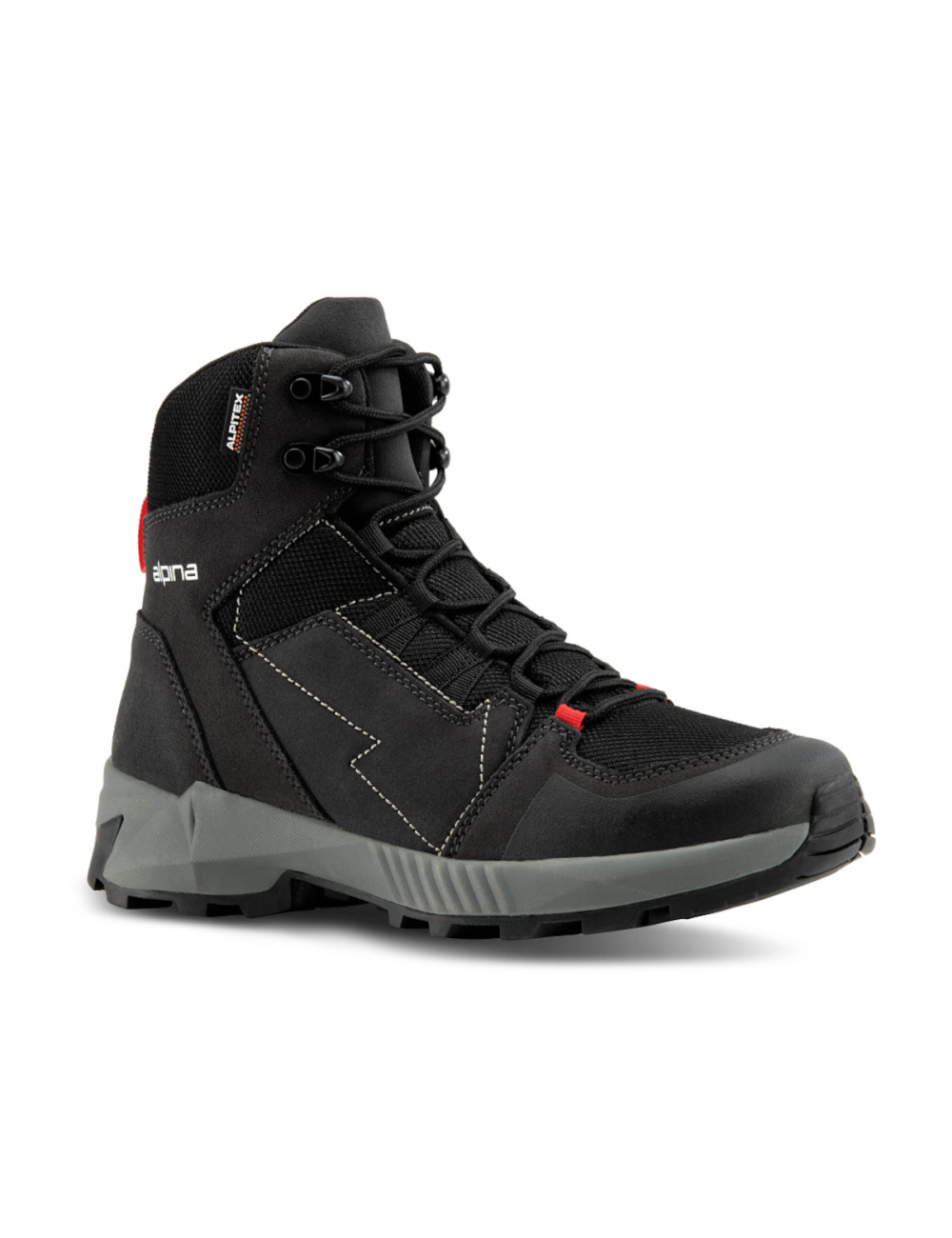 Chaussures de randonnée Alpina Tracker M 23 Mid Unisex - Noir- Gris