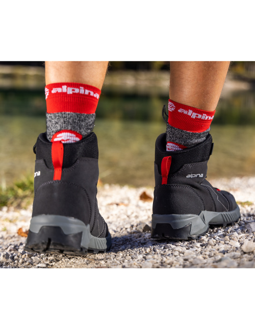 Alpina botas de montaña Hiking Tracker M 23 Mid Unisex - Negro- Gris