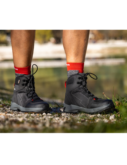 Chaussures de randonnée Alpina Tracker M 23 Mid Unisex - Noir- Gris