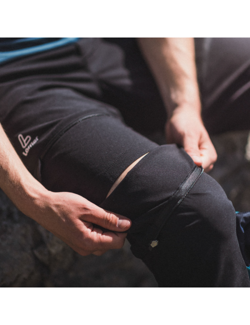 Pantalones de trekking con cremallera Loeffler M Zip-Off Trekking Pants Tapered CSL - Negro