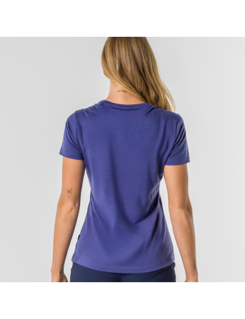 Loeffler chemise manches courtes W Printshirt Country Merino - Tencel™ Olive Green