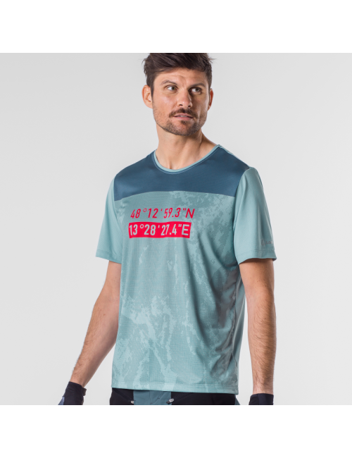Camiseta ciclismo Loeffler manga corta M MTB Camiseta Roots Titan - Azul