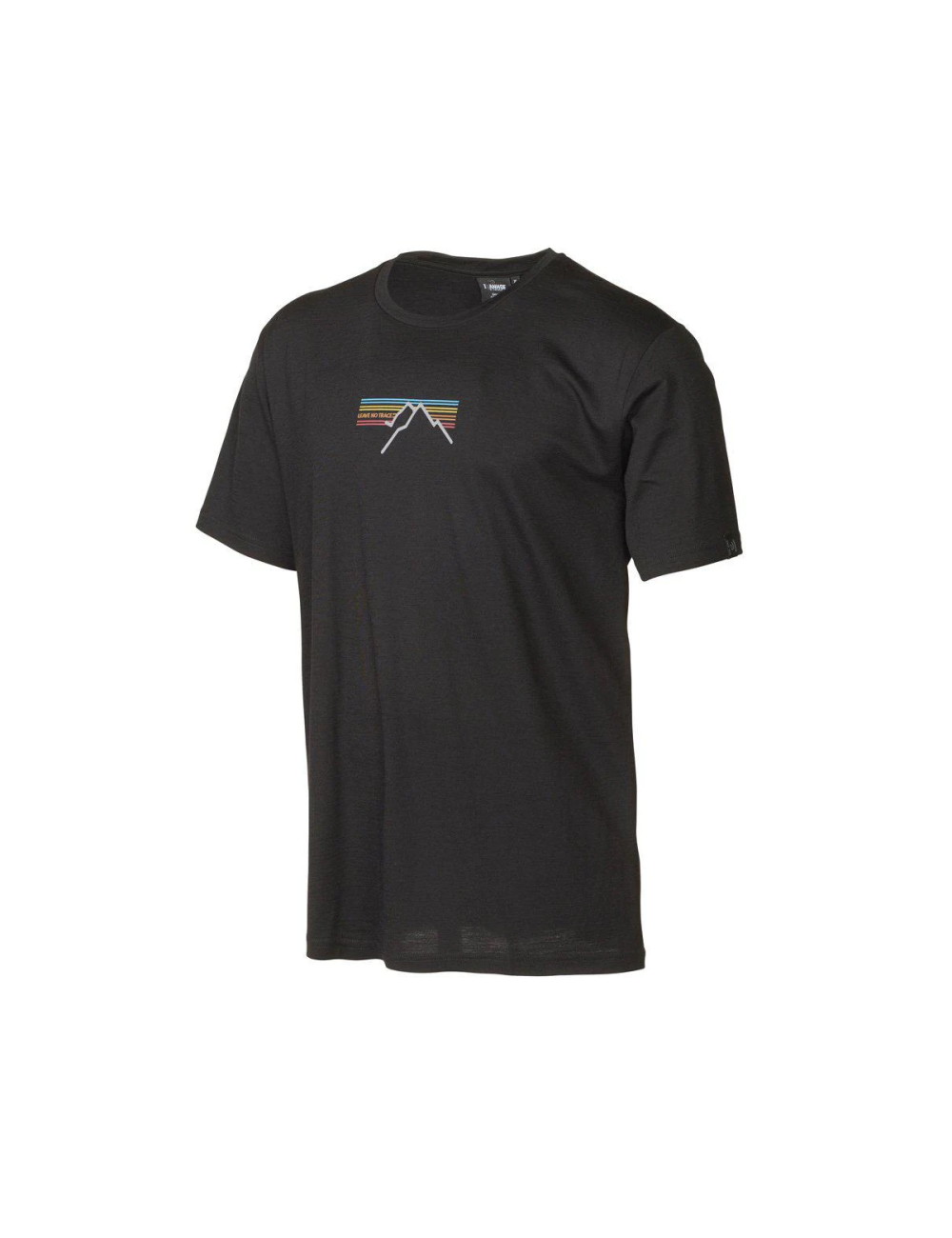 Ivanhoe t-shirt UW Ceasar Sunset for men - 100% extra fine merino wool - Black