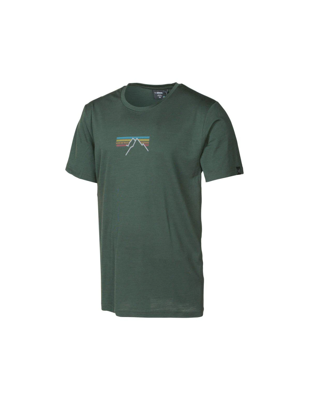 Ivanhoe T-Shirt UW Ceasar Sunset für Herren - 100% extra feine Merinowolle - Grün
