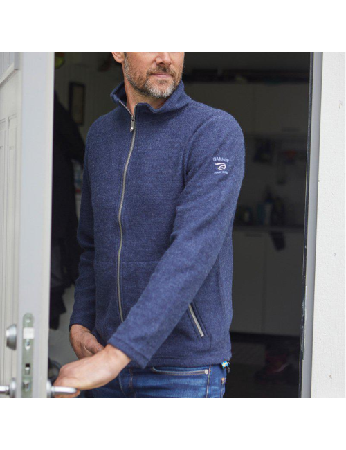Herren Ivanhoe Strickjacke Bruno aus Wolle - Stone - Beige