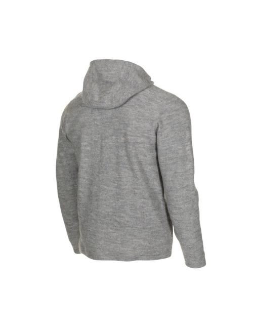 Gilet Ivanhoe Titus Felpa con cappuccio da uomo in lana - Grigio Marl - Grigio