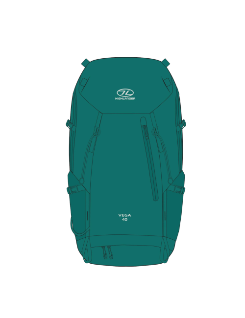 Sac à dos Highlander Vega 40L pour femme Vert - CheapOutdoor