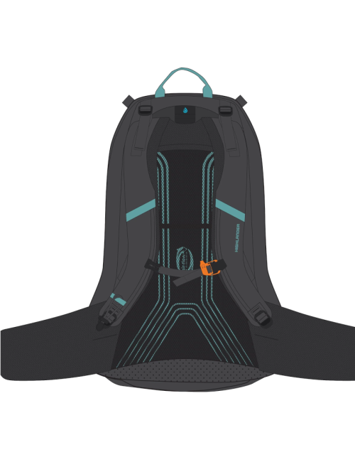 Zaino Highlander Vega Rucksack Graphite da donna 40 litri - Grigio