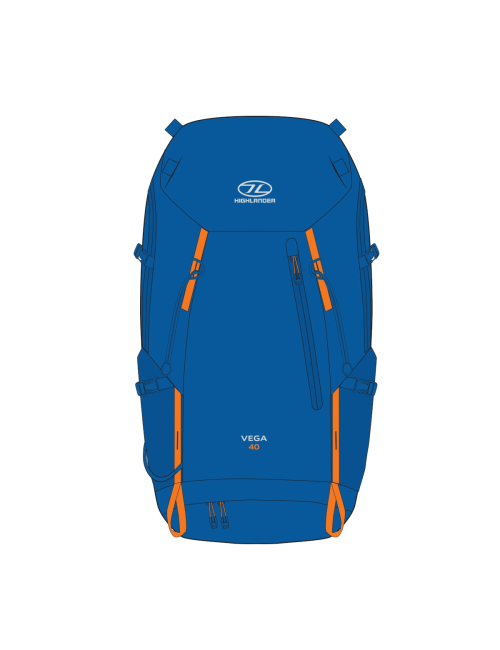 Highlander mochila Vega Mochila Azul cielo para hombre 40 litros - Azul
