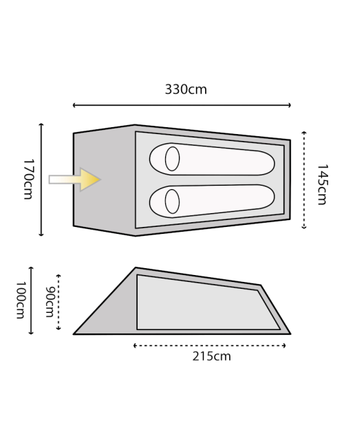 Tenda Highlander Blackthorn 2 Gen2 Verde - 2 Persone - CheapOutdoor