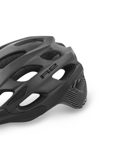 Casco da ciclismo R2 Cliff - tecnologia in mould - Nero