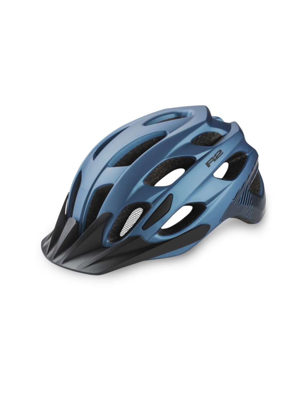 R2 cycling helmet Cliff Petrol Blue - in mould technology - Blue