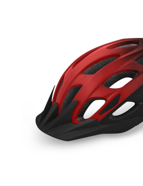 R2 Fahrradhelm Cliff Dark Red - in mould technology - Rot