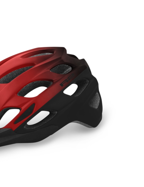 Casco da bicicletta R2 Cliff Dark Red - tecnologia in mould - Rosso