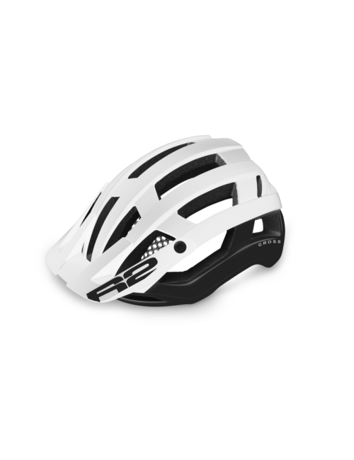 Casque vélo R2 Cross - technologie in-mold full-wrap - Blanc