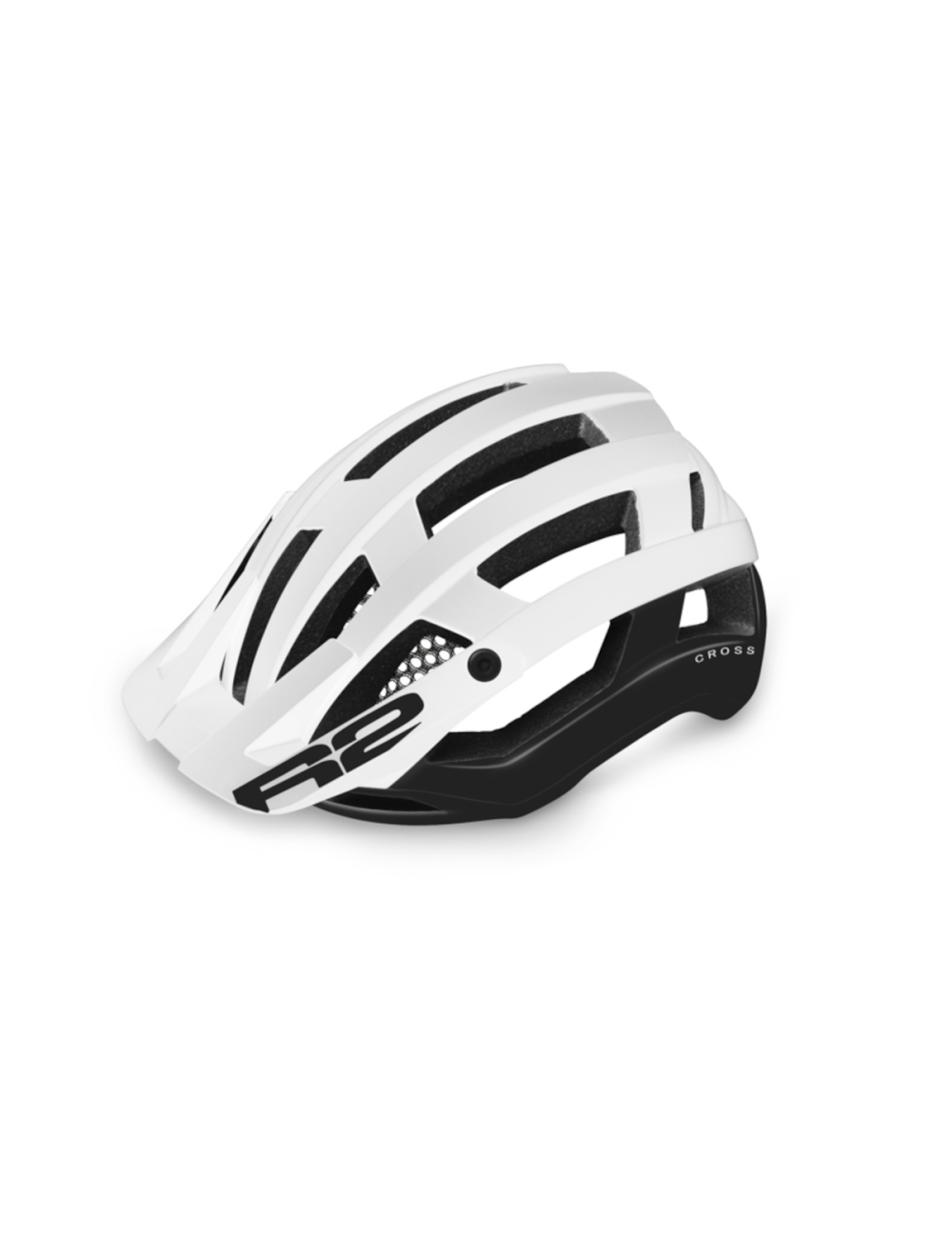 Casque vélo R2 Cross - technologie in-mold full-wrap - Blanc