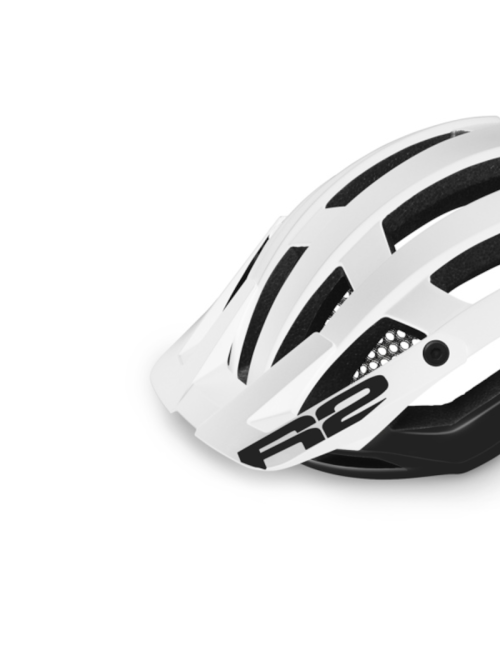 Casco da bicicletta R2 Cross - tecnologia full-wrap in-mold - Bianco