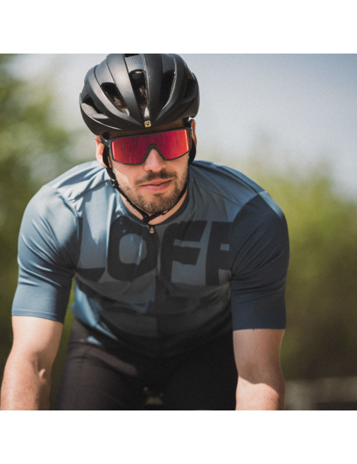 Loeffler fietsshirt korte mouwen M Bike Jersey FZ Signature Mid Dark Petrol - Blauw