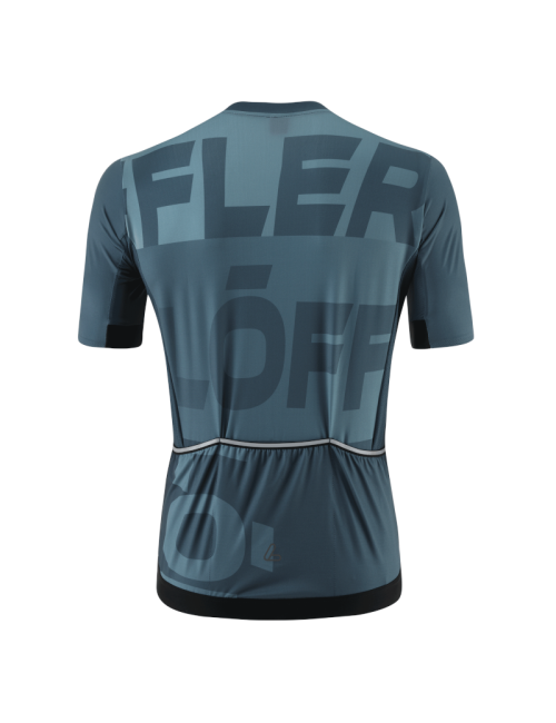 Loeffler fietsshirt korte mouwen M Bike Jersey FZ Signature Mid Dark Petrol - Blauw