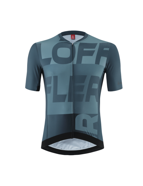 Loeffler maillot cycliste à manches courtes M Bike Jersey FZ Signature Mid Dark Petrol - Bleu