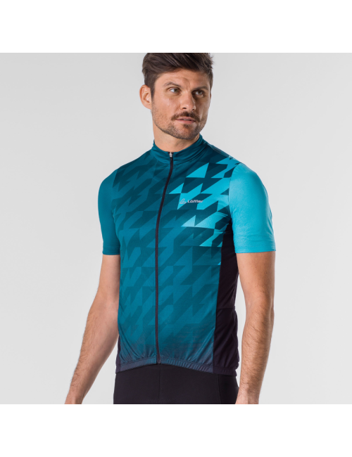 Loeffler fietsshirt korte mouwen M Bike Jersey FZ Zack Mid Dark Petrol - Blauw