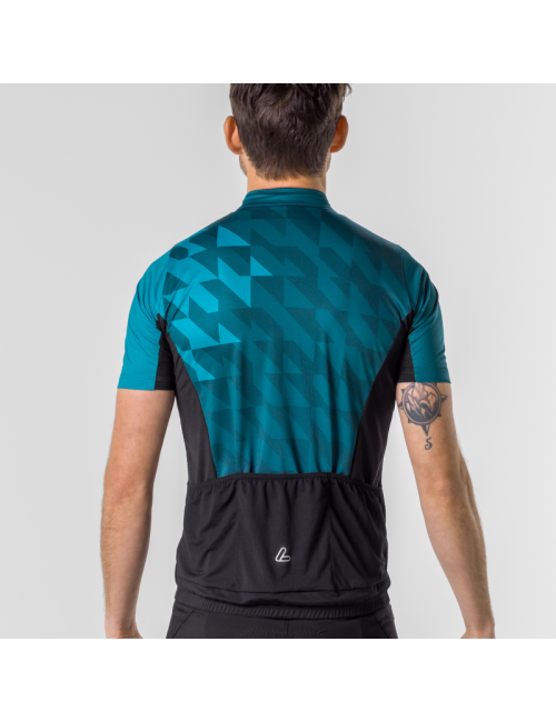 Loeffler fietsshirt korte mouwen M Bike Jersey FZ Zack Mid Dark Petrol - Blauw