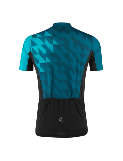 Loeffler fietsshirt korte mouwen M Bike Jersey FZ Zack Mid Dark Petrol - Blauw