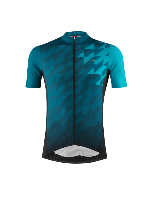 Loeffler fietsshirt korte mouwen M Bike Jersey FZ Zack Mid Dark Petrol - Blauw