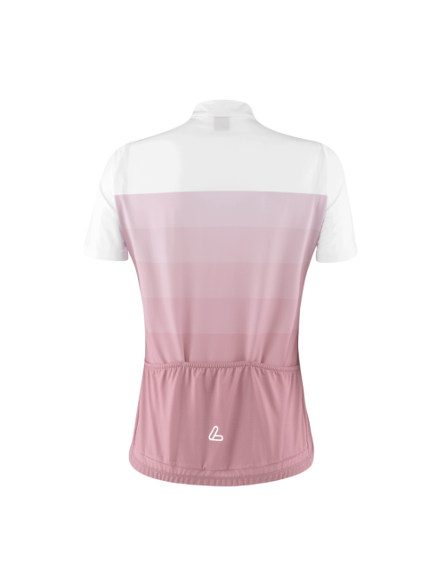 Maillot ciclismo Loeffler manga corta W Bike Jersey HZ Rainbow Mid Rosanne - Rosa
