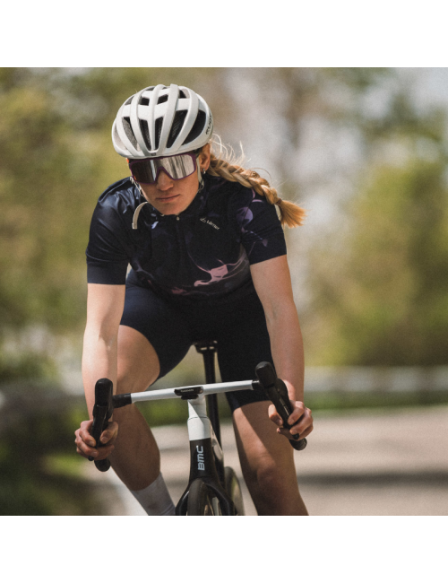 Maglia da ciclismo a maniche corte Loeffler W Bike Jersey HZ Serenade Mid - Blu scuro