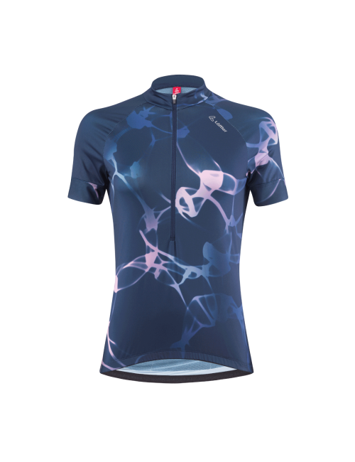 Loeffler maillot cycliste manches courtes W Bike Jersey HZ Serenade Mid - Bleu foncé