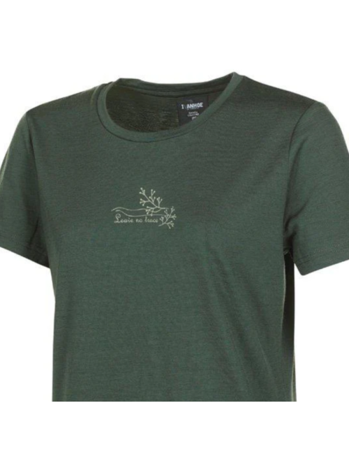 Maglietta Ivanhoe UW Cilla Vine per donna - 100% lana merino - Verde
