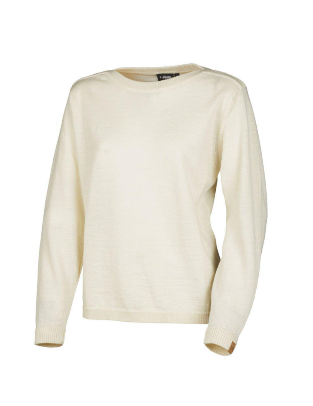 Ivanhoe trui NLS Tunabo Natural White boothals - 100% zuivere ongeverfde wol