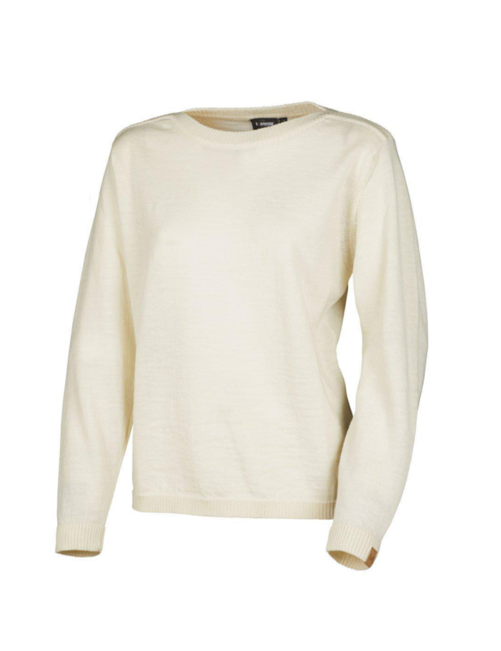 Jersey Ivanhoe NLS Tunabo Natural Blanco cuello barco - 100% pura lana sin teñir