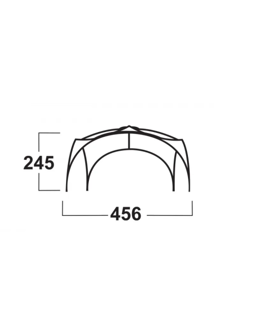 Tenda party Husky Broof XL Shelter 456 x 456 x 245 - Verde