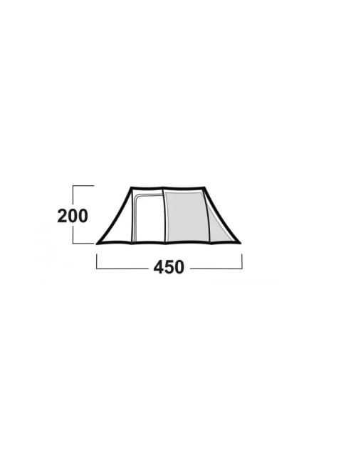 Husky Bolen Dural 5 - familie tent - 5 persoons - Groen