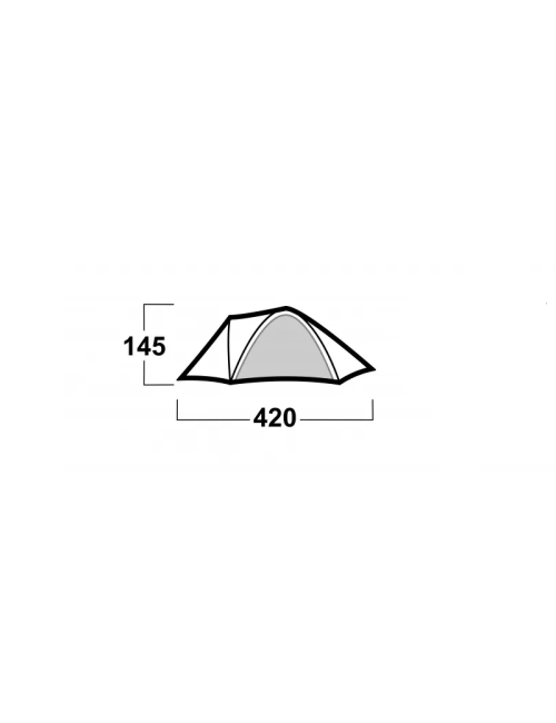 Husky Bizon 4 Classic - tenda classica - 4 posti letto - Verde