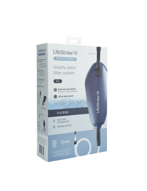 LifeStraw Peak Series Compact Gravity water bag with water filter - 3 L - Blue