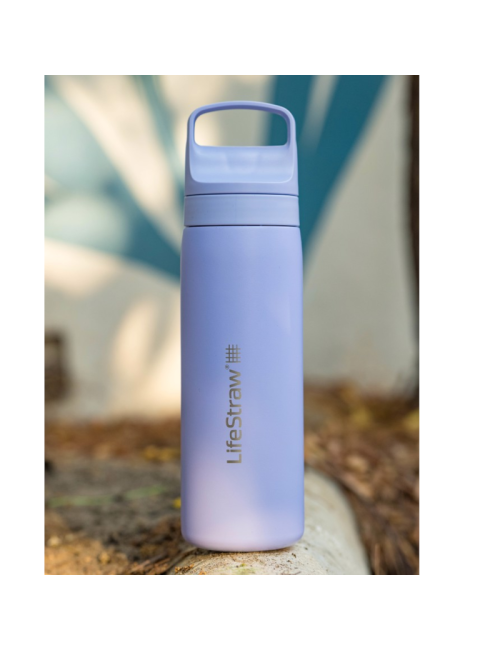 LifeStraw waterfilterfles Go 2.0 Provence Purple RVS geïsoleerd 500 ml - Paars