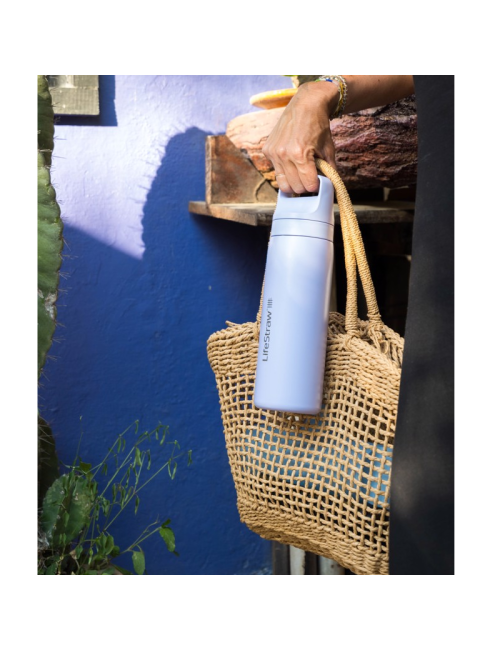 LifeStraw waterfilterfles Go 2.0 Provence Purple RVS geïsoleerd 500 ml - Paars
