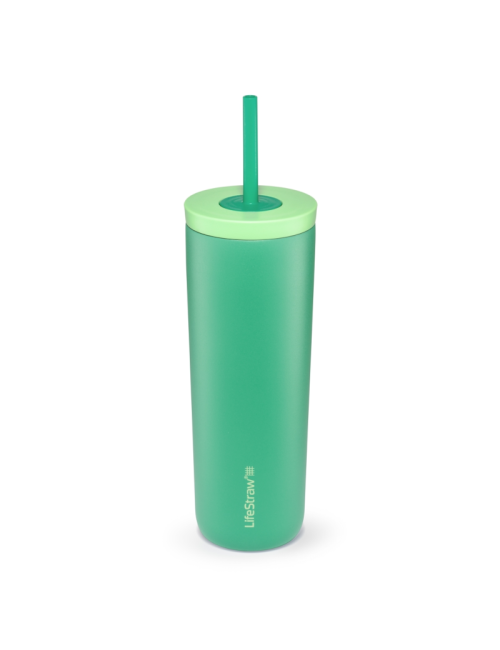 LifeStraw Wasserfilterflasche Go Tumbler 500 ml Edelstahl isoliert 500 ml - Grün